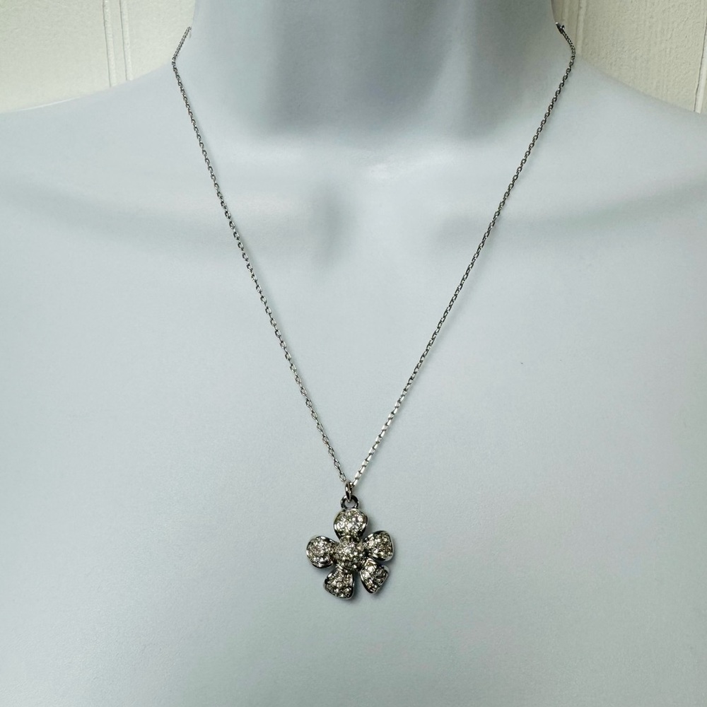 Lia Sophia Rhinestone Flower Necklace